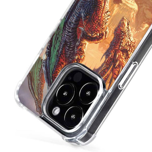 Bravery Misplaced Dragon and Knight by Ed Beard Jr iPhone 16 Pro MagSafe Case